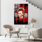 Üçlü Atatürk Portresi Cam Tablo - Görsel 5