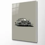 Retro Porsche Stil Widebody Cam Tablo