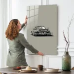 Retro Porsche Stil Widebody Cam Tablo - Görsel 2