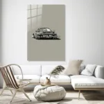 Retro Porsche Stil Widebody Cam Tablo - Görsel 3