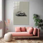 Retro Porsche Stil Widebody Cam Tablo - Görsel 4