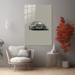 Retro Porsche Stil Widebody Cam Tablo - Görsel 6