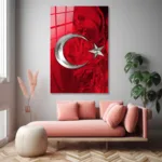 Modern Krom Ay Yıldız Cam - Görsel 4