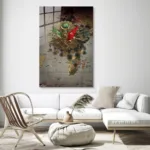 Altın Osmanlı Arması Cam Tablo - Görsel 5