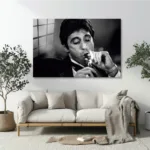 Scarface Tony Montana Cam Tablo - Görsel 4