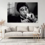 Scarface Tony Montana Cam Tablo - Görsel 2