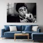 Scarface Tony Montana Cam Tablo - Görsel 3