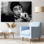 Scarface Tony Montana Cam Tablo - Görsel 6