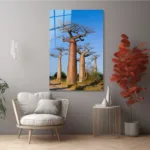 Madagaskar Baobab Yolu Cam Tablo - Görsel 5