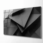 Modern Minimalist Origami Stil Cam Tablo