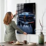 Porsche Arka Görünüm Cam Tablo - Görsel 2