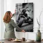 Chopper Ön Görünüm Cam Tablo - Görsel 2