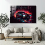 Neon Fütüristik Mustang Cam Tablo - Görsel 5