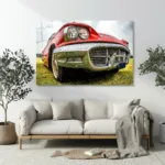 Yağmur Damlalı Klasik Araba Cam Tablo - Görsel 5