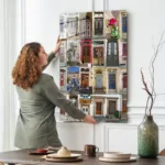 Antik Kapılar Kolajı Dekoratif Cam Tablo - Görsel 2