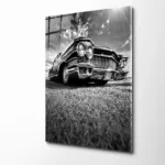 Lüks Klasik Araba Tasarım Cam Tablo