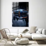 Porsche Arka Görünüm Cam Tablo - Görsel 3