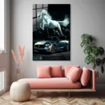 Mustang Ruhlu Spor Araba Cam Tablo - Görsel 4