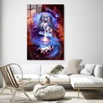 Galaksi ve Mitoloji Temalı Modern Cam Tablo - Görsel 3