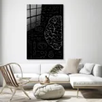 Bilim ve Matematik Temalı Eskiz Cam Tablo - Görsel 3