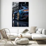 Lüks Porsche Silüeti Cam Tablo - Görsel 3