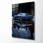 Porsche Arka Görünüm Cam Tablo