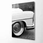 Siyah Beyaz Mercedes Cam Tablo