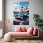 Mavi Cabrio Klasik Cam Tablo - Görsel 4