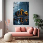 Sarı Custom Motor Cam Tablo - Görsel 4