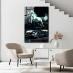 Mustang Ruhlu Spor Araba Cam Tablo - Görsel 5