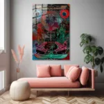 Antik Mısır Mitolojisi Ezoterik Tasarım Cam Tablo - Görsel 4