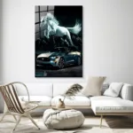 Mustang Ruhlu Spor Araba Cam Tablo - Görsel 3