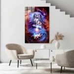 Galaksi ve Mitoloji Temalı Modern Cam Tablo - Görsel 5