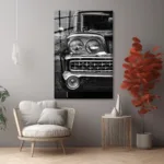 Siyah Beyaz Klasik Cam Tablo - Görsel 6