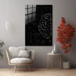 Bilim ve Matematik Temalı Eskiz Cam Tablo - Görsel 6