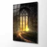 Zirve Yolculuğu Motivasyon Cam Tablo