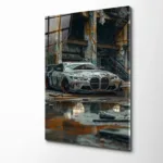 Street Art Araba Cam Tablo